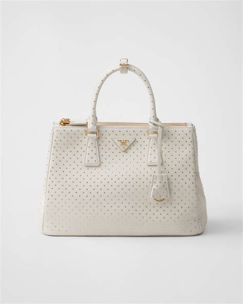 prada studded bag mens|prada white galleria studded bag.